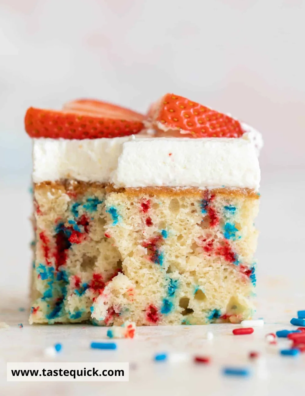 Funfetti Flag Cake