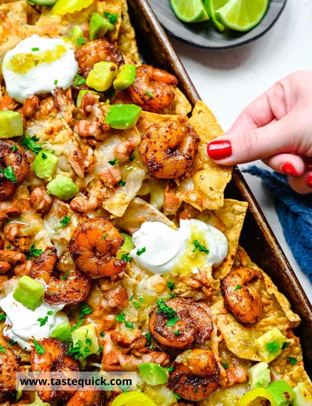 Shrimp nachos