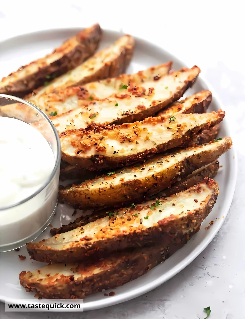 Baked Garlic Parmesan Potato Wedges