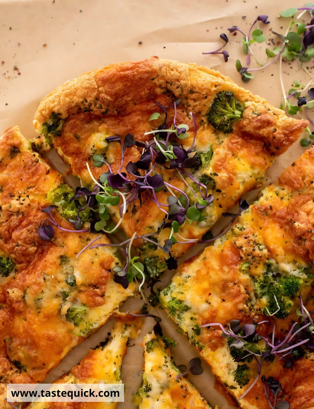 Broccoli Cheddar Frittata Souffle