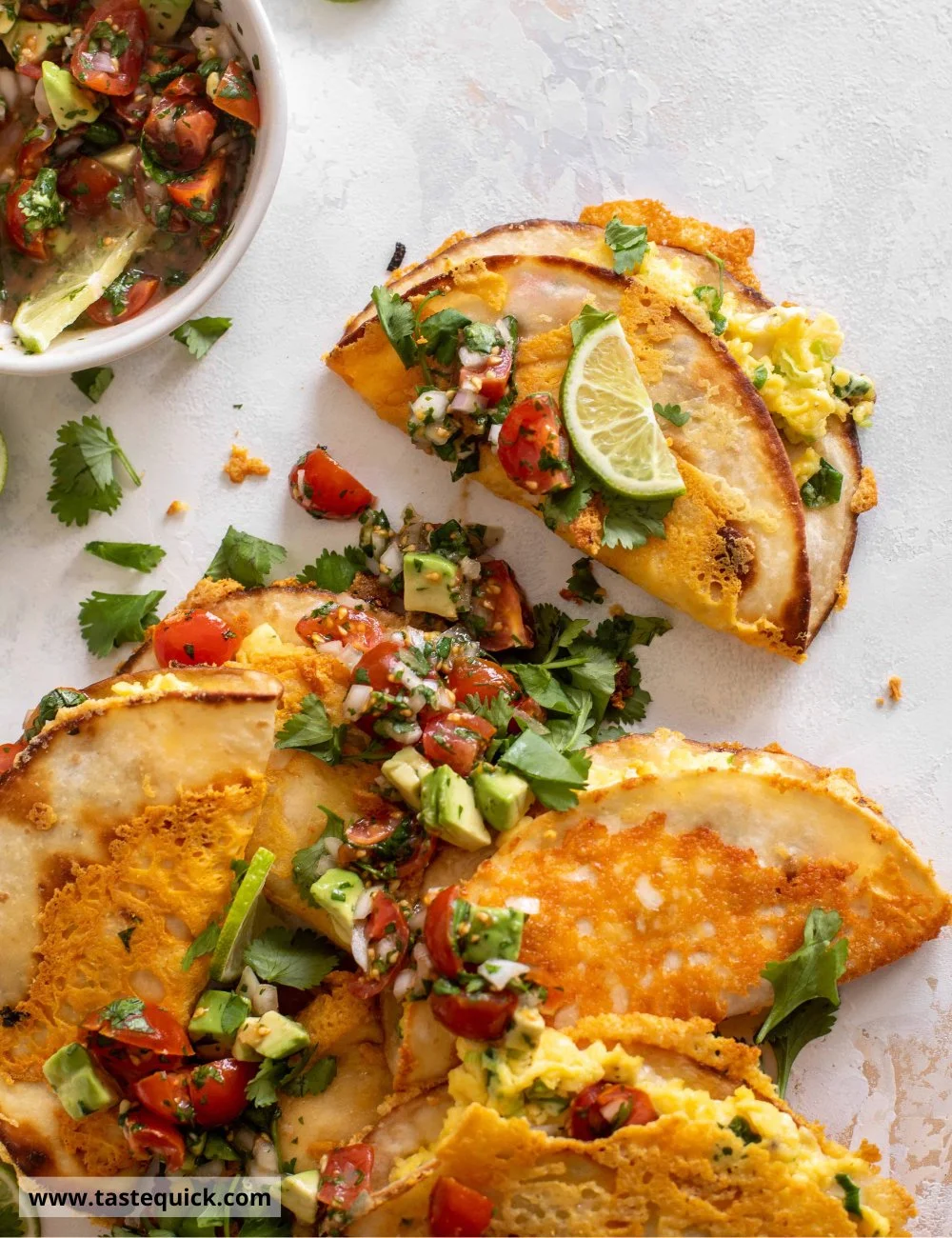 Cheesy Breakfast Tacos