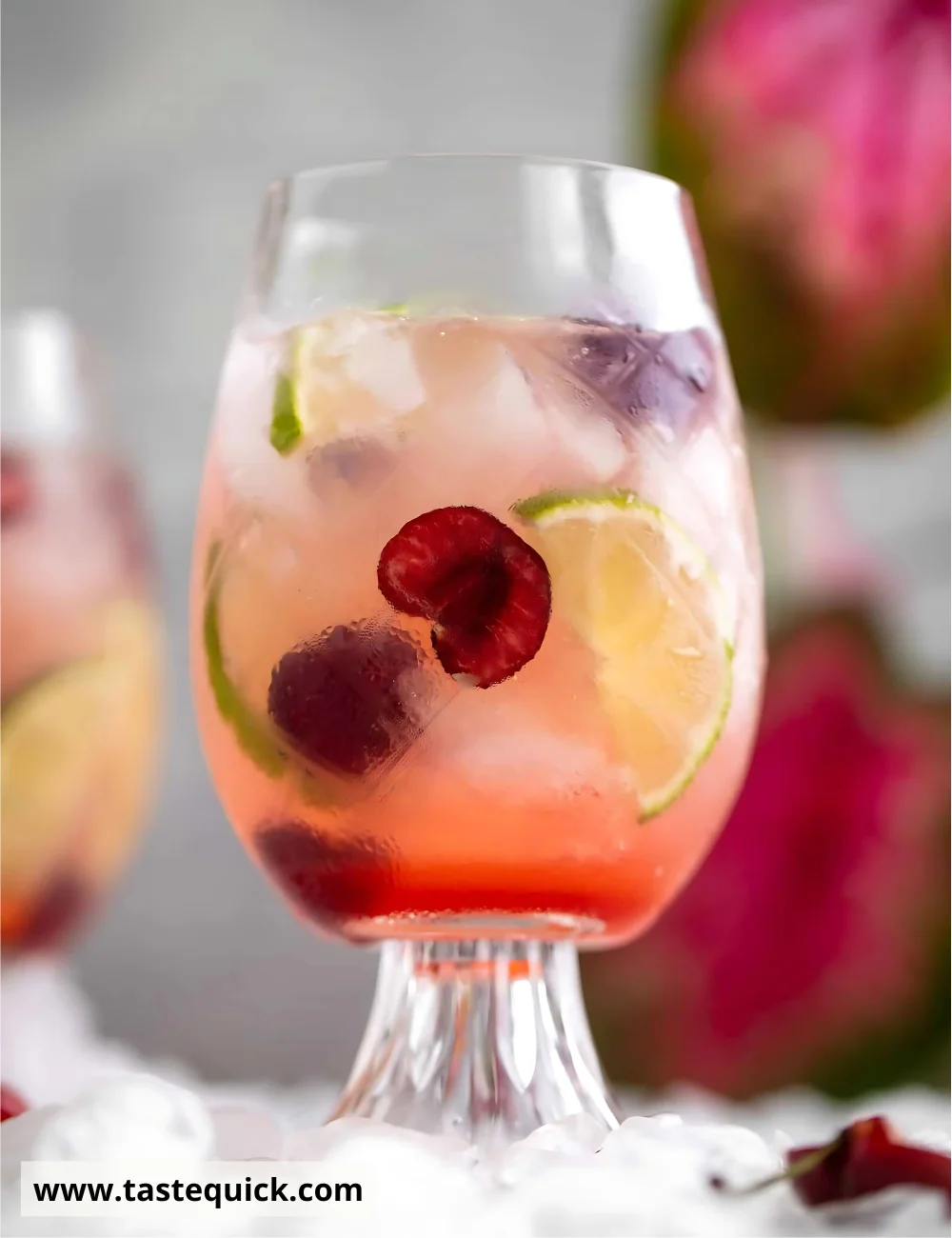 Cherry Lime Gin and Tonic