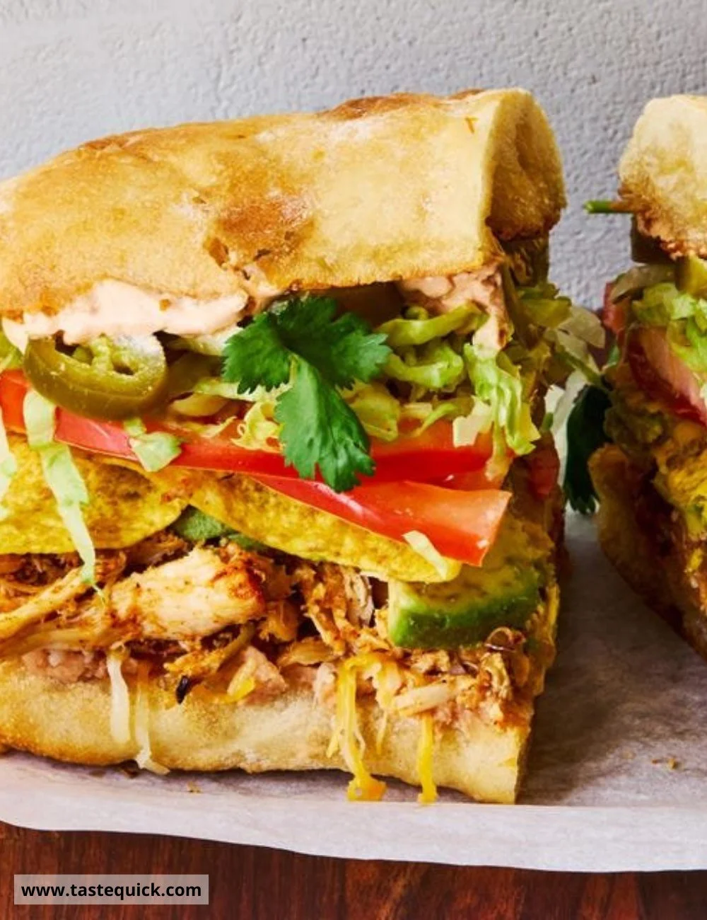 Chicken Taco Torta