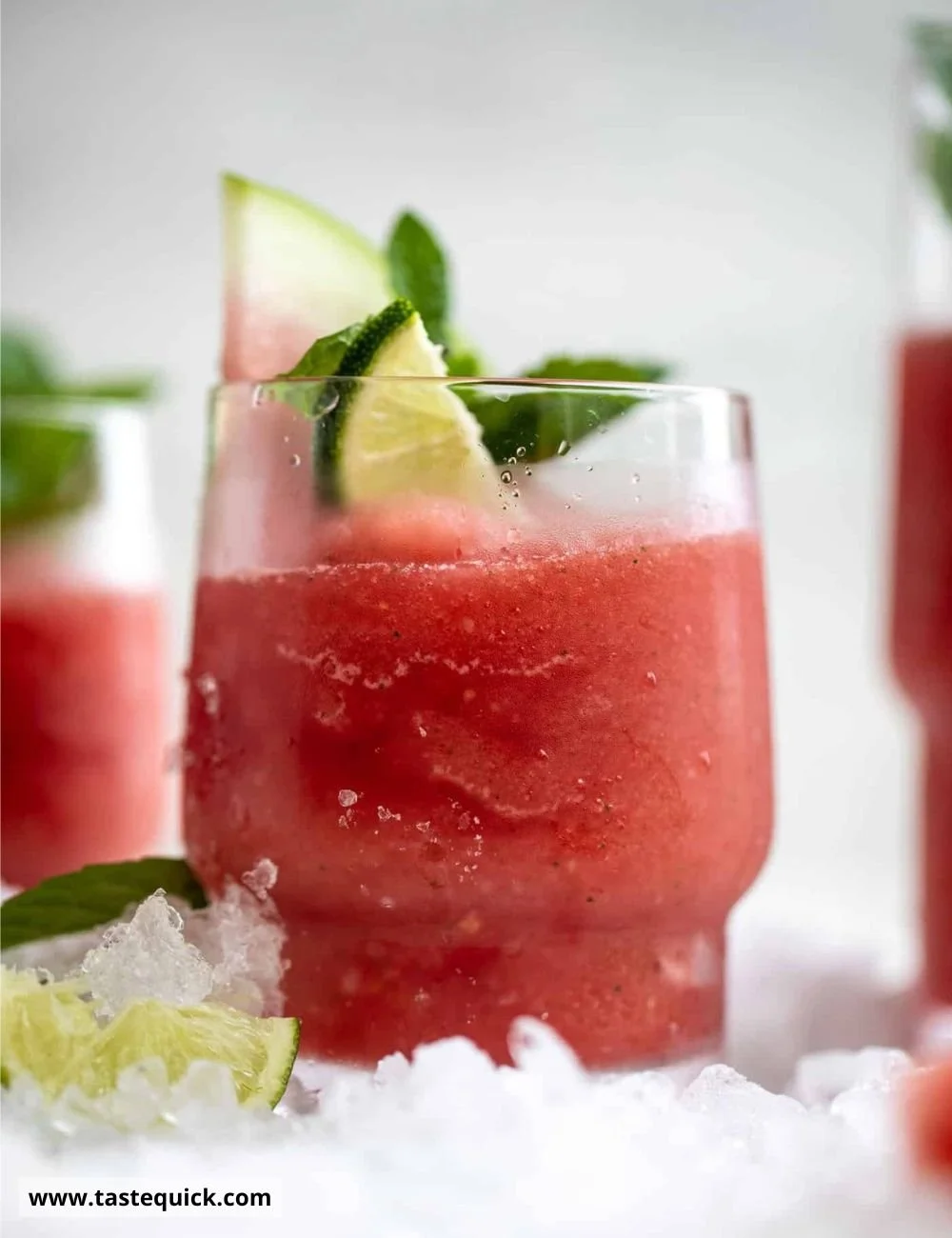 Frozen Watermelon Mojitos