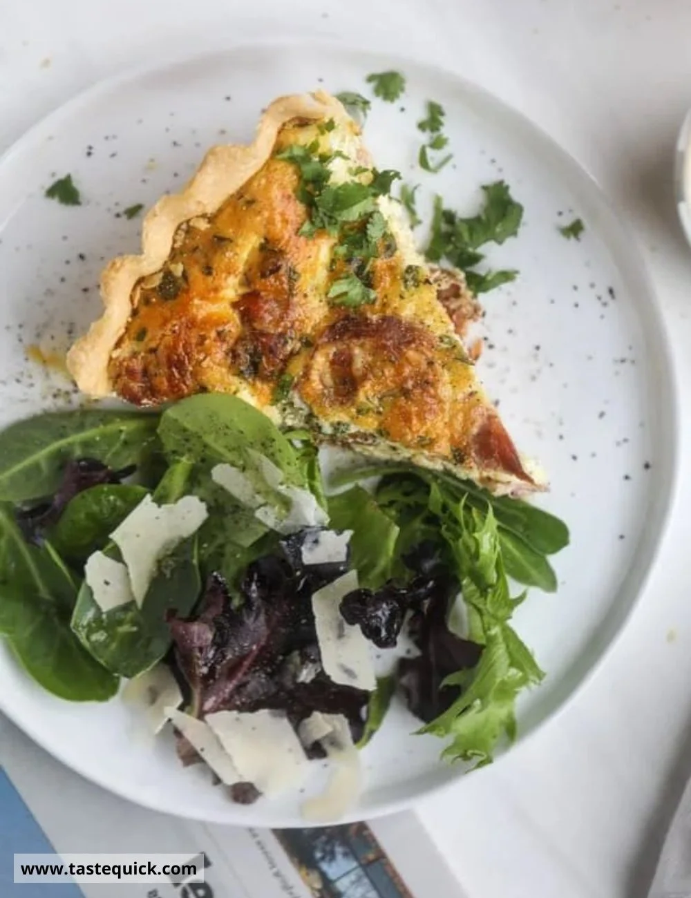 Goat cheese quiche