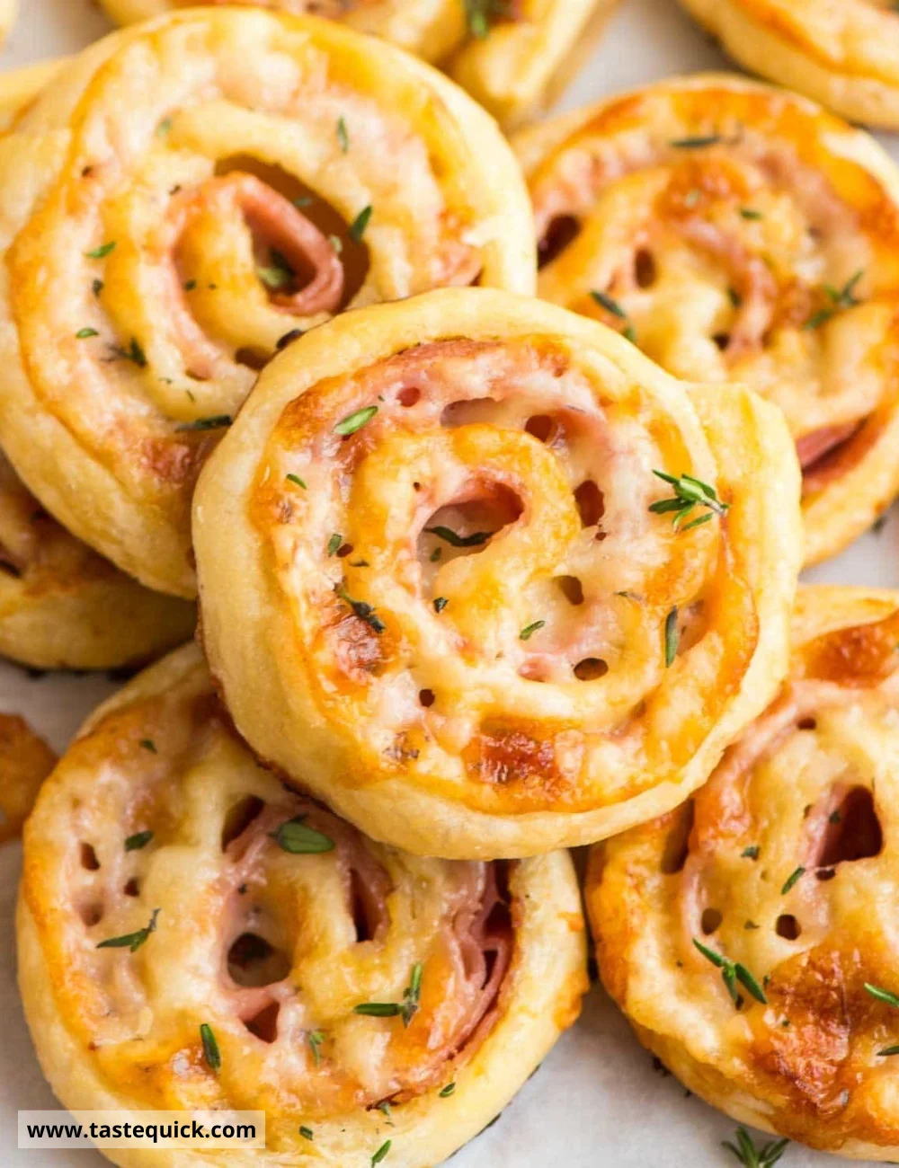 Ham and cheese pinwheels