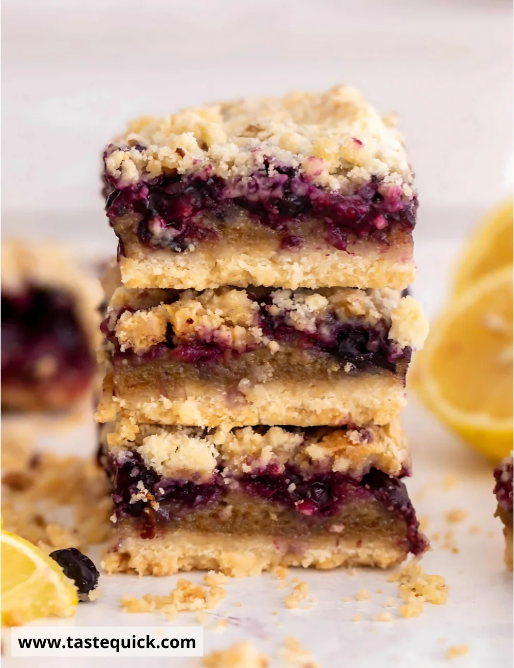 Lemon Blueberry Cobbler Bars