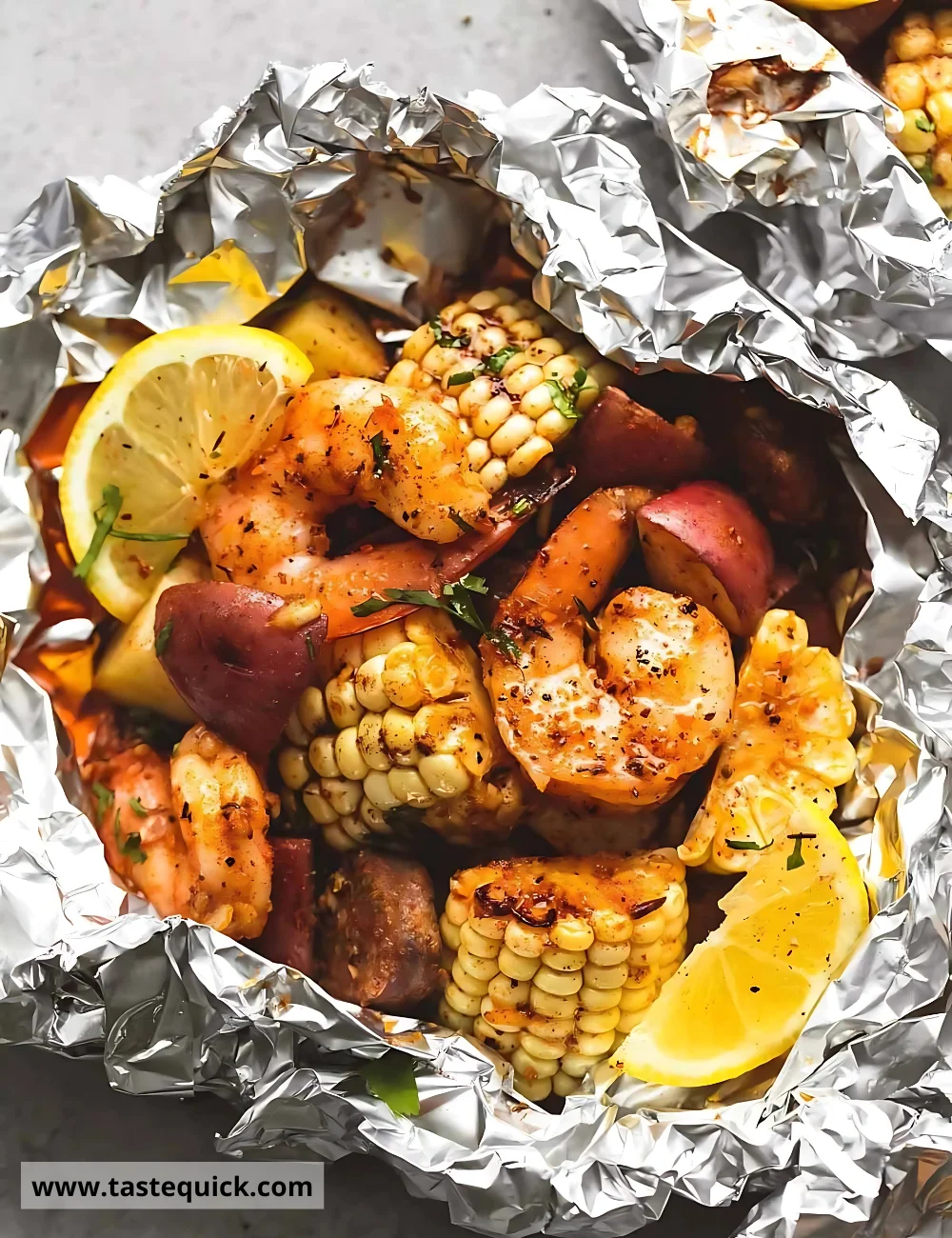 Shrimp Boil Foil Packs