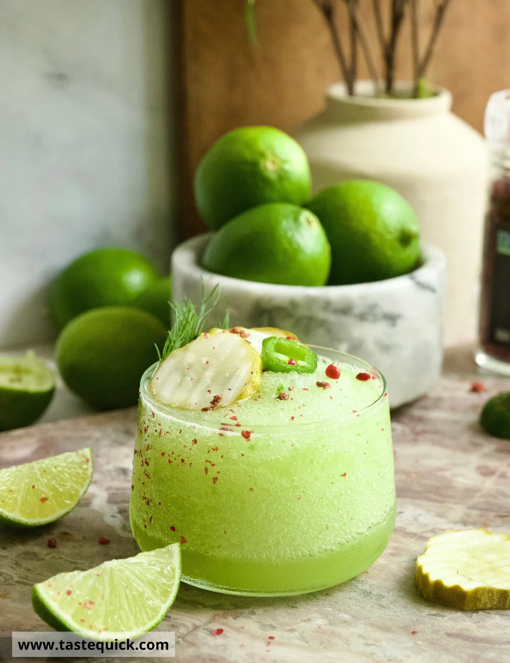Spicy Pickle Frozen Margarita