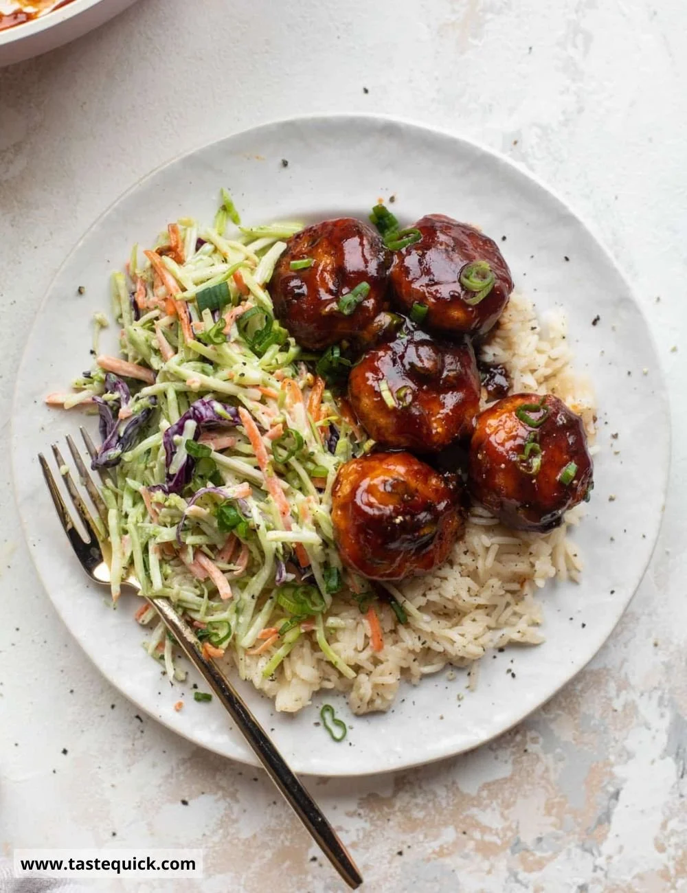Sticky BBQ Chicken Meatballs