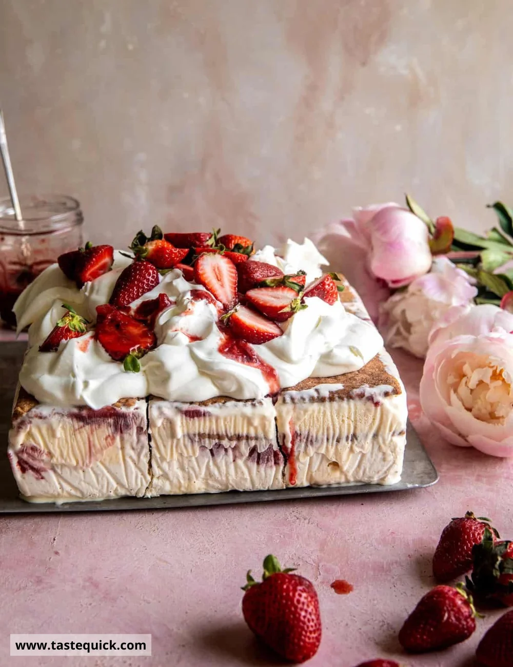 Strawberry Ice Cream Cake