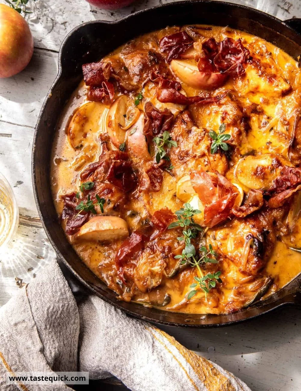 Apple Cider Smothered Chicken