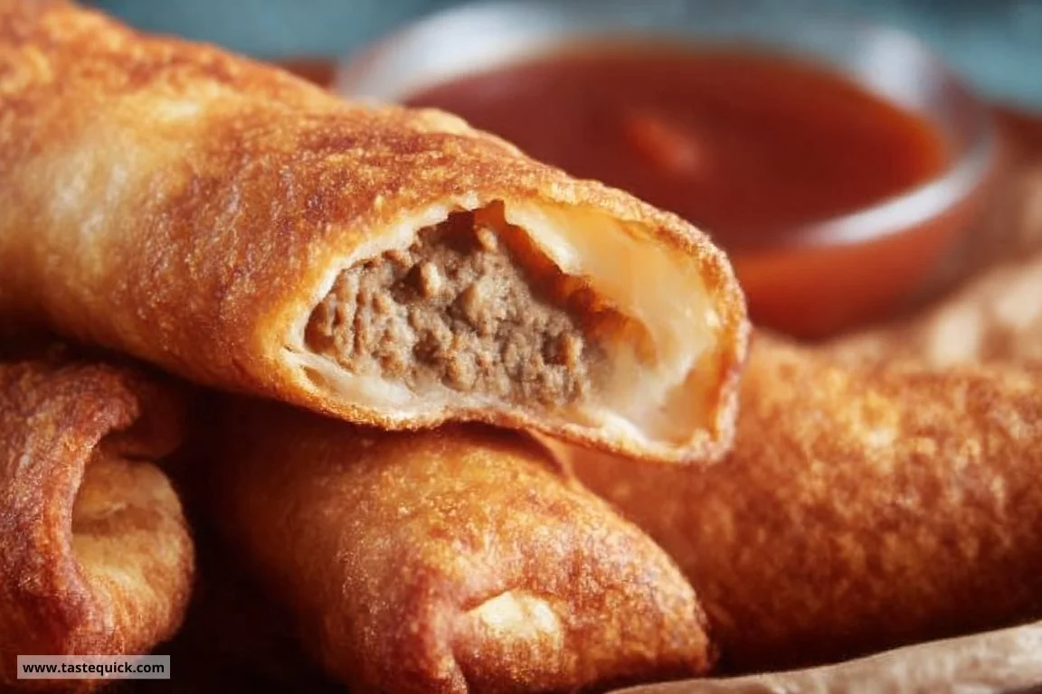 Air fryer taco sticks – crispy, savory snacks made with tortillas and fillings.