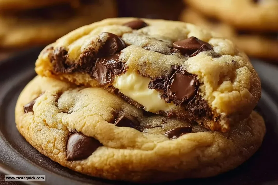 Cheesecake-Filled Chocolate Chip Cookies