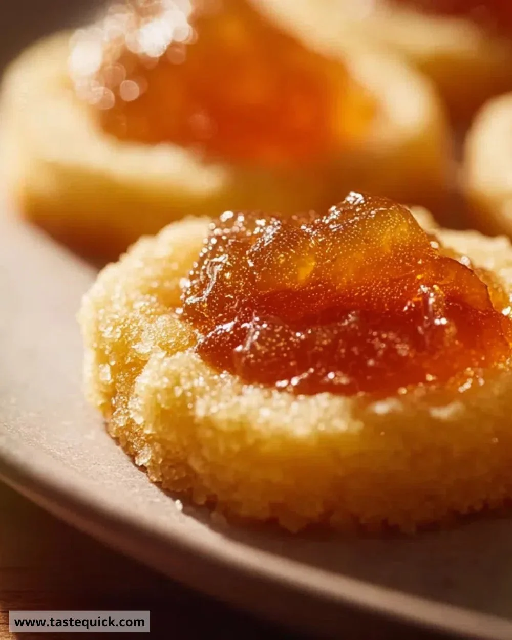 Jar of homemade apple jelly with fresh apples on a wooden table