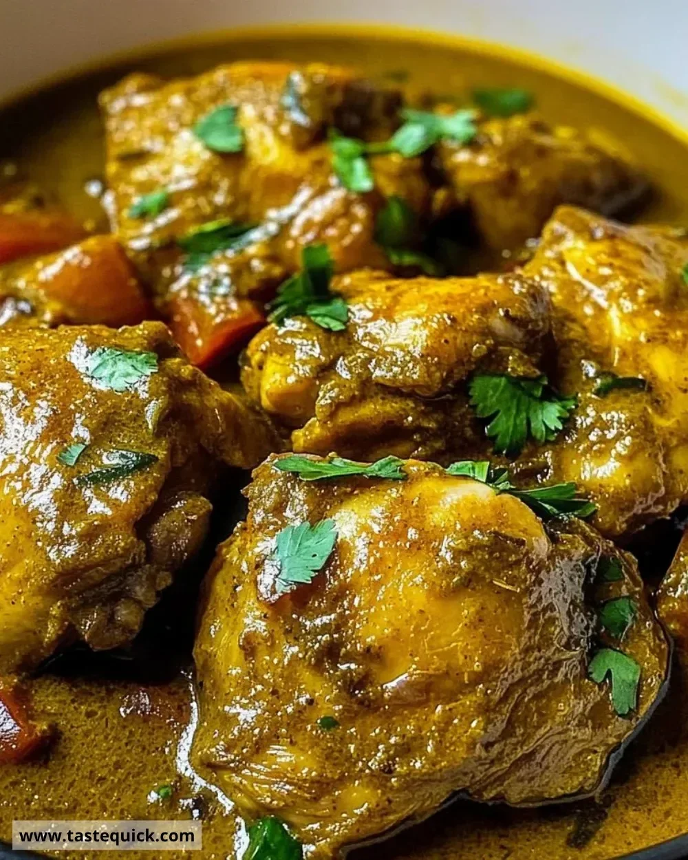 Delicious One-Pot Jamaican Curry Chicken recipe featuring vibrant spices and tender chicken.