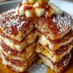 Apple Pie Pancakes with Vanilla Maple Syrup