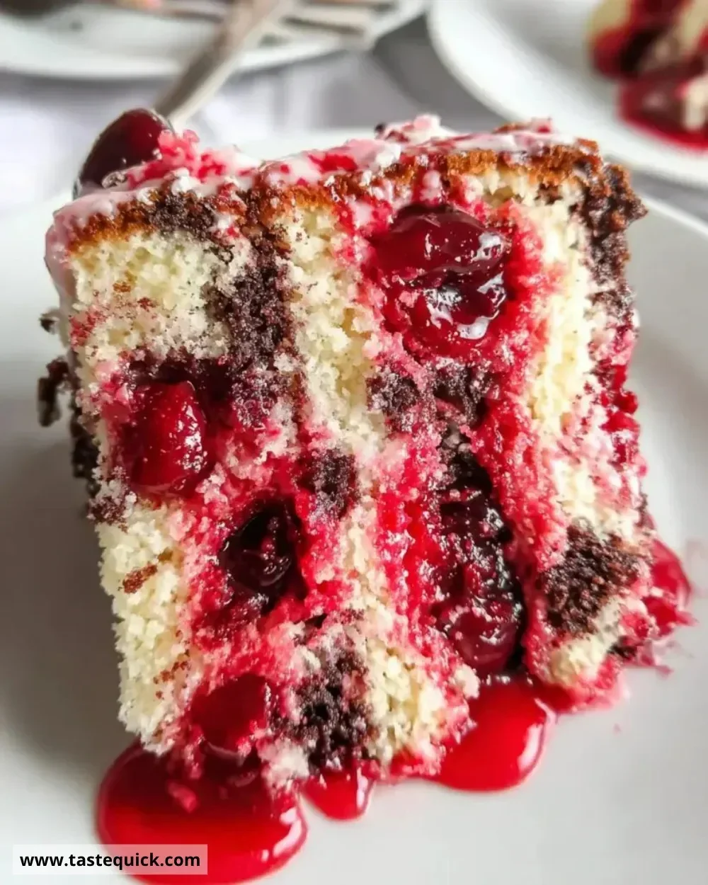 Delicious Chaos Cake Cherry Soda Cookie topped with vibrant cherries