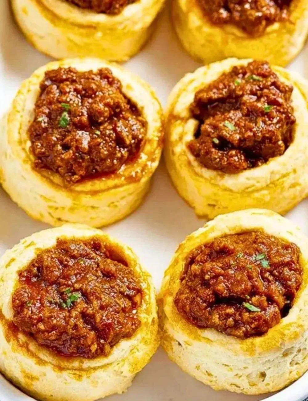 Delicious Easy Sloppy Joe Biscuits served on a plate