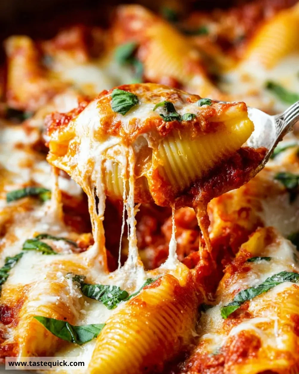 Protein-Rich Stuffed Shells with Cottage Cheese on a plate