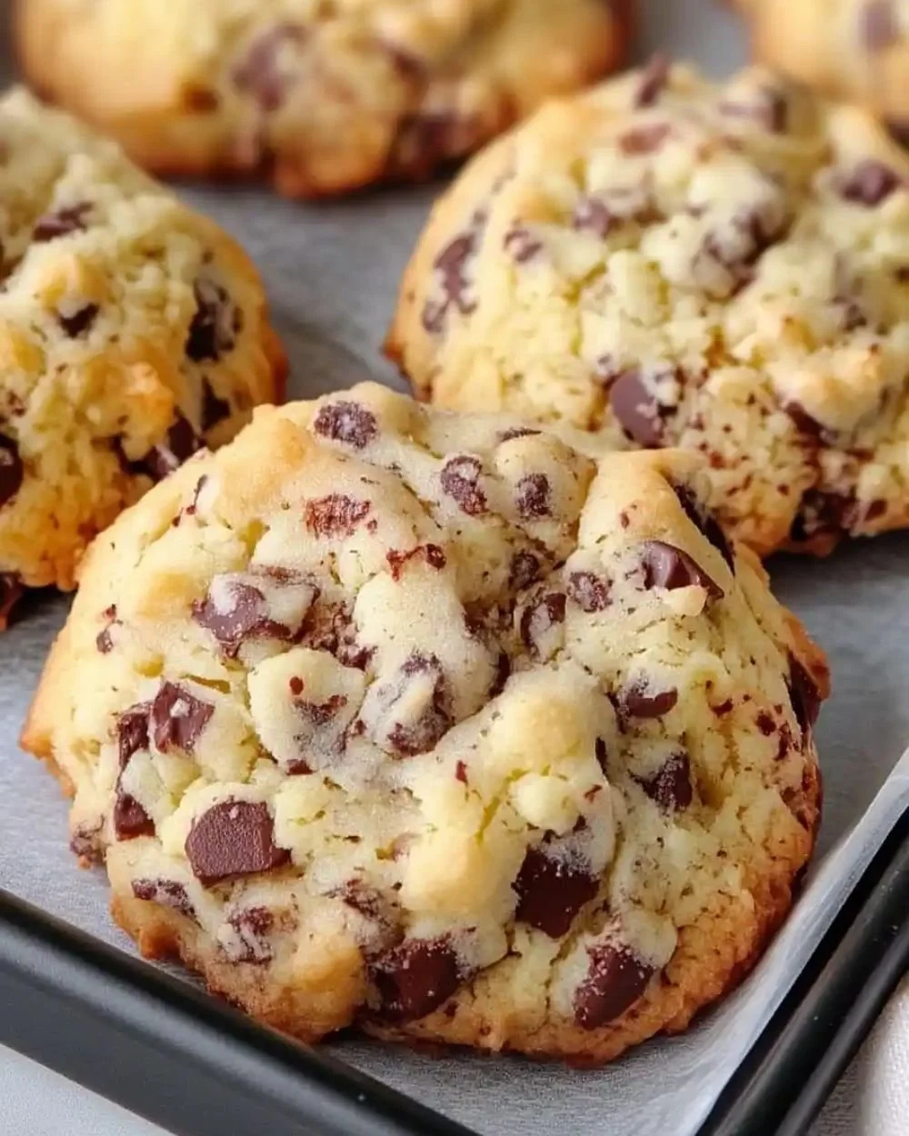 Homemade Toffee Shortbread cookies arranged on a plate