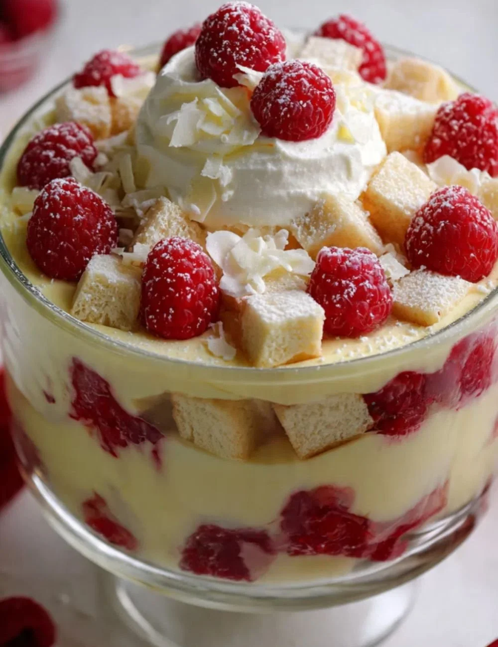 Delicious Christmas Trifles in festive glass cups