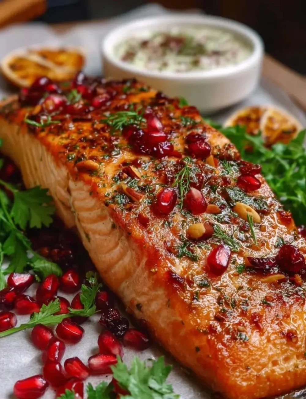 Gordon Ramsay's Christmas salmon recipe for festive dining.