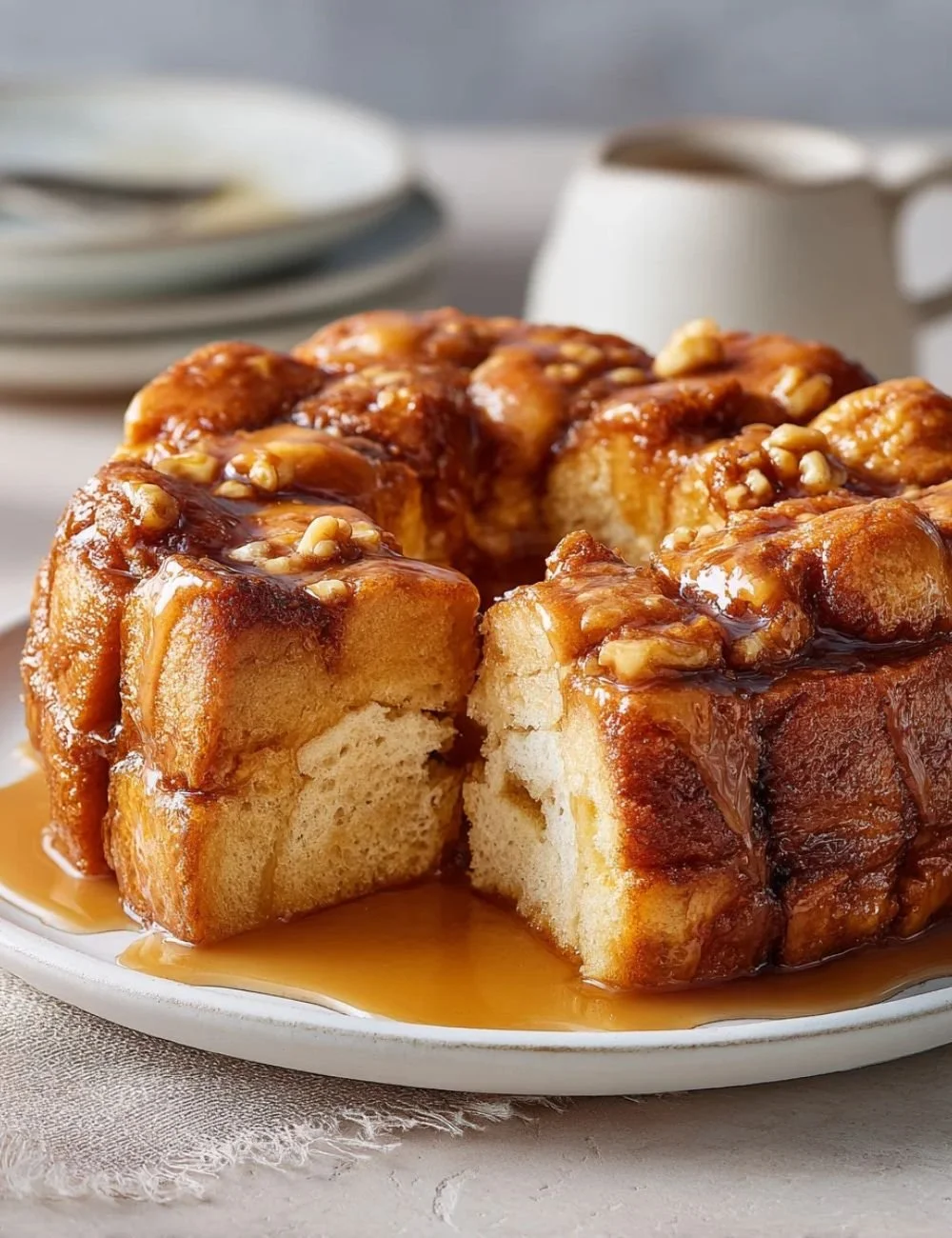 High Protein No Sugar Monkey Bread made with healthy ingredients