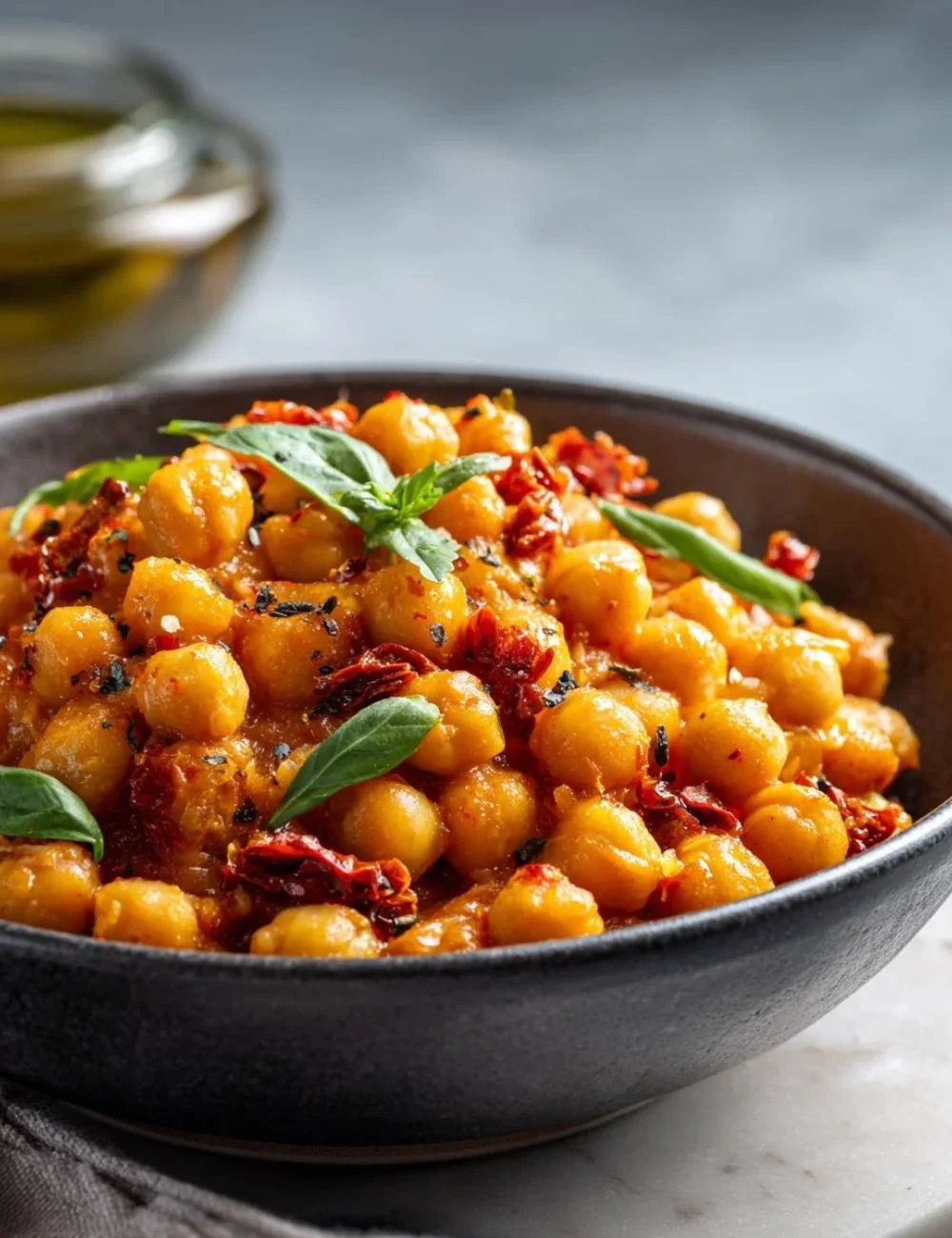 Delicious Marry Me Chickpeas dish featuring healthy chickpeas.