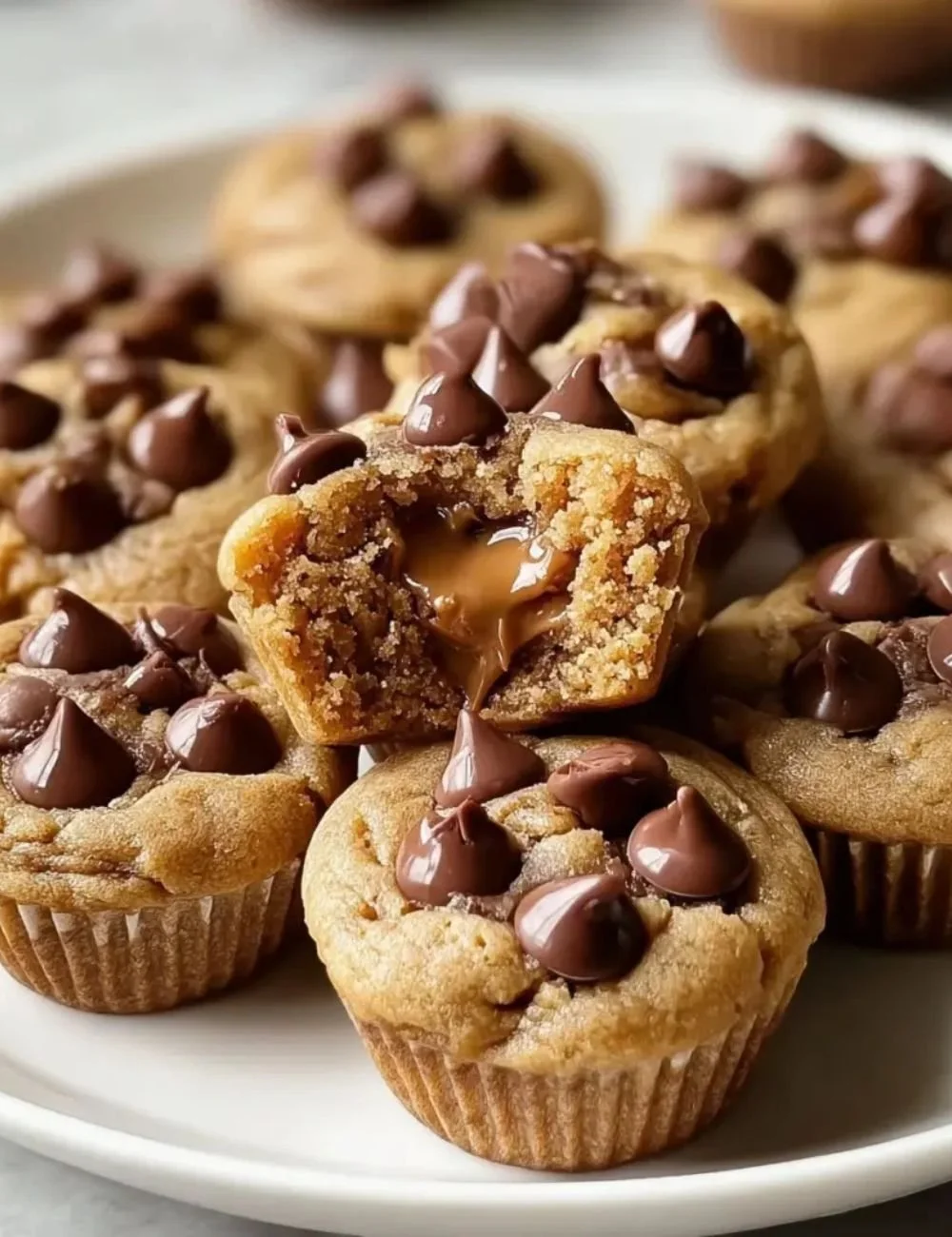 Delicious homemade peanut butter cookie bites on a plate