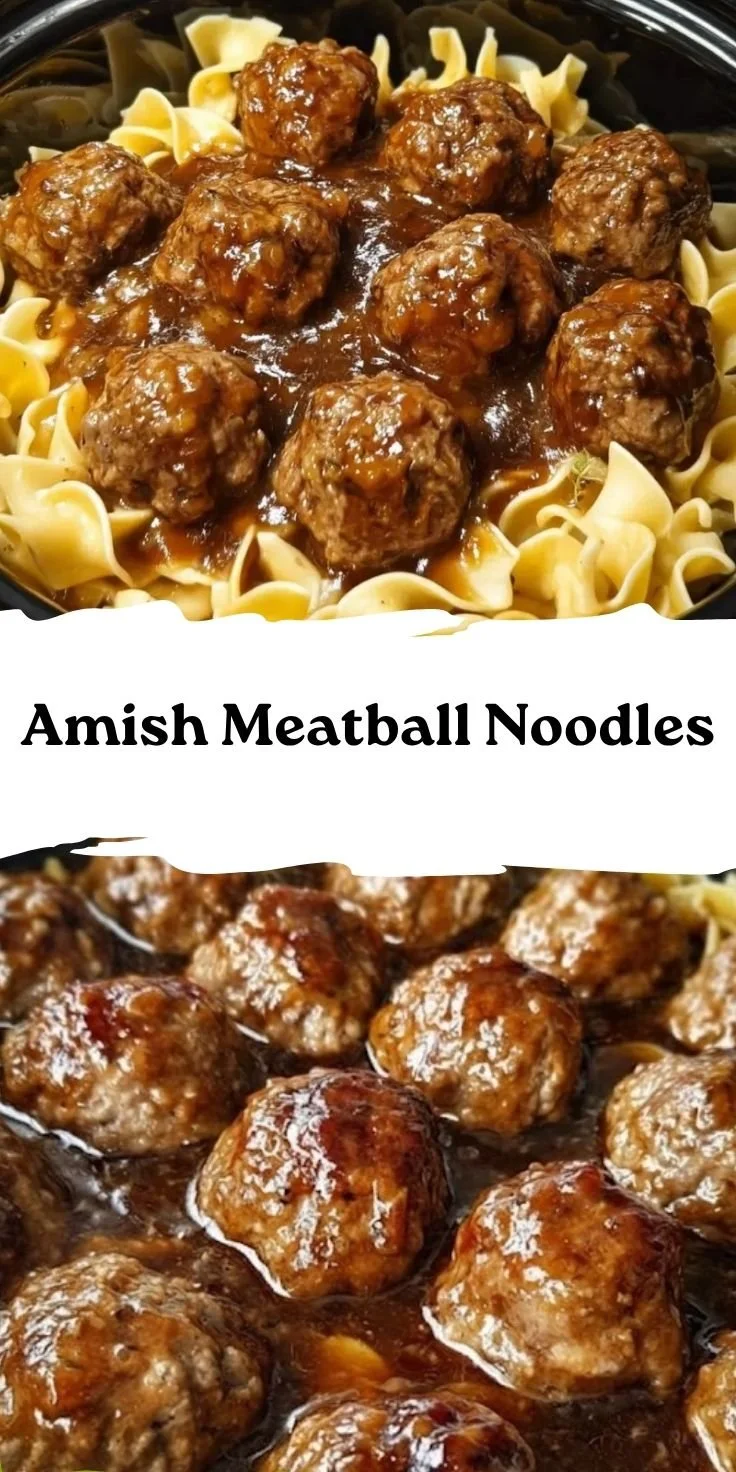 Amish Meatball Noodles