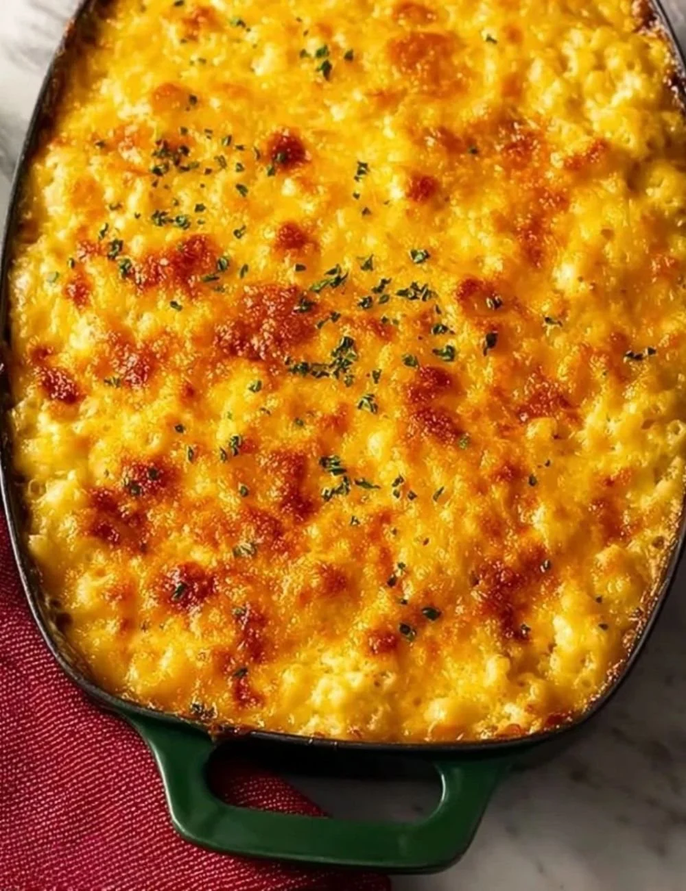 Baked Macaroni and Cheese with Cottage Cheese