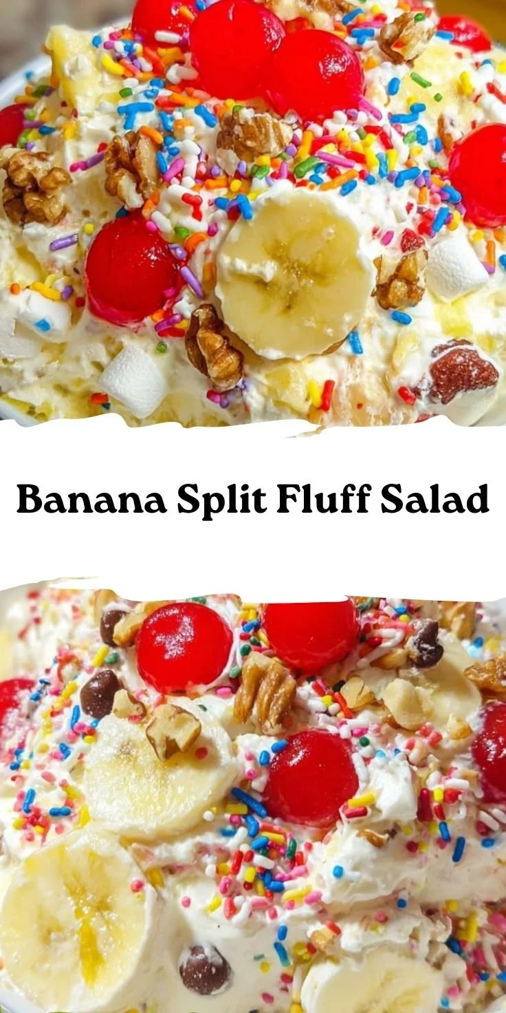 Banana Split Fluff Salad