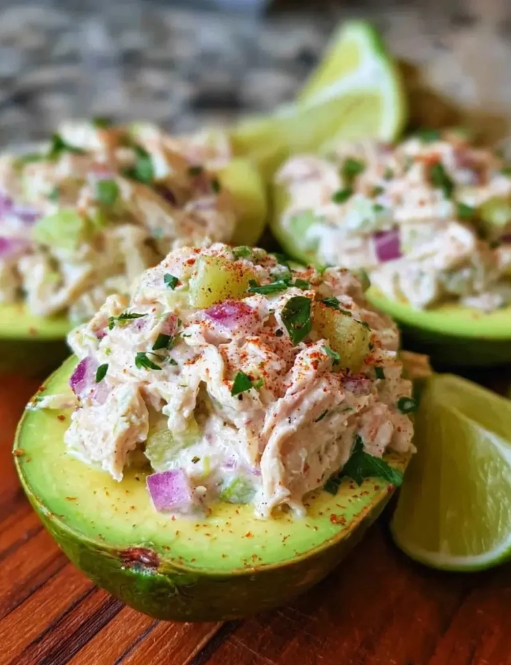 Chicken Salad Stuffed Avocado