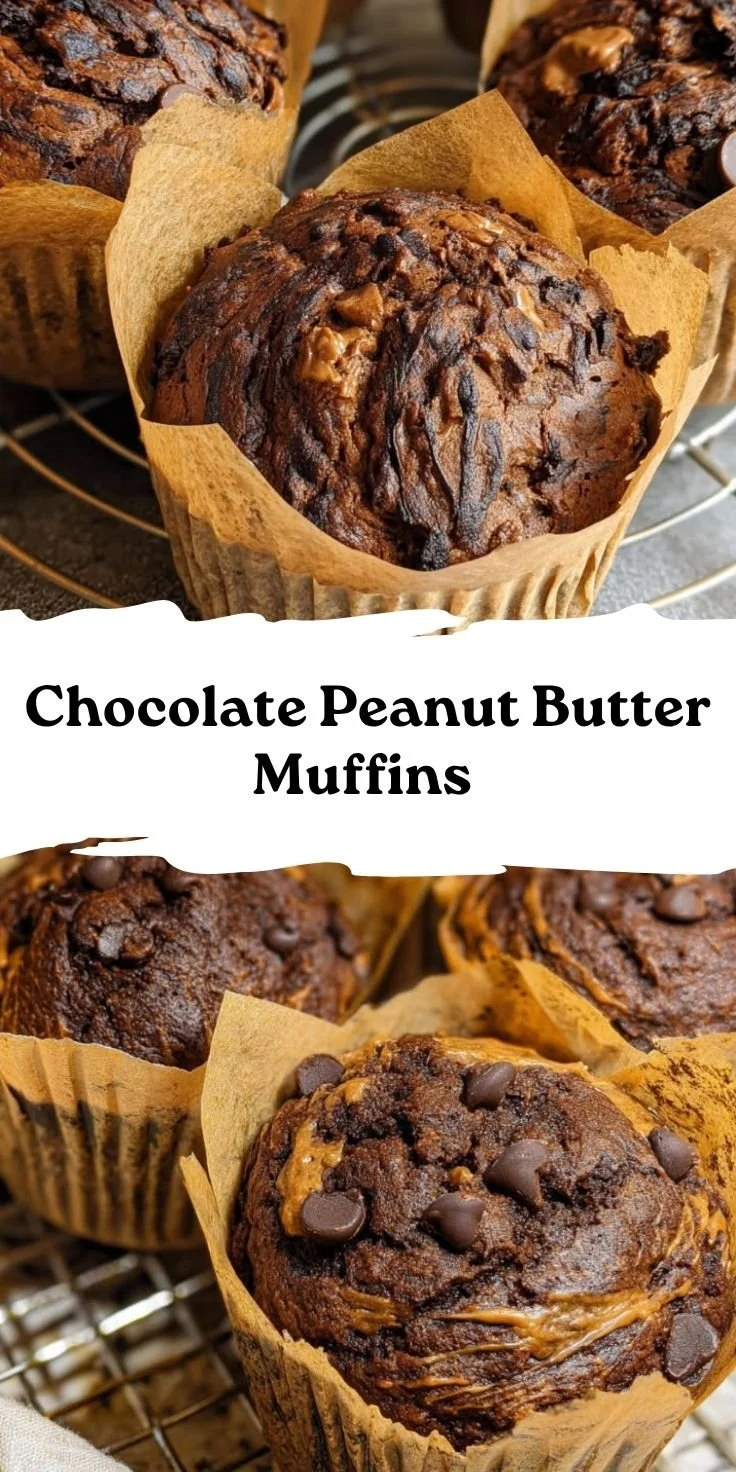 Chocolate Peanut Butter Muffins