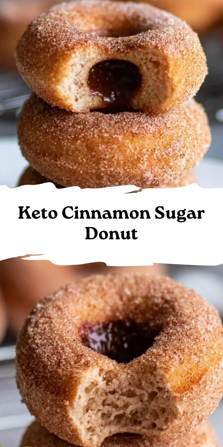 Keto Cinnamon Sugar Donut