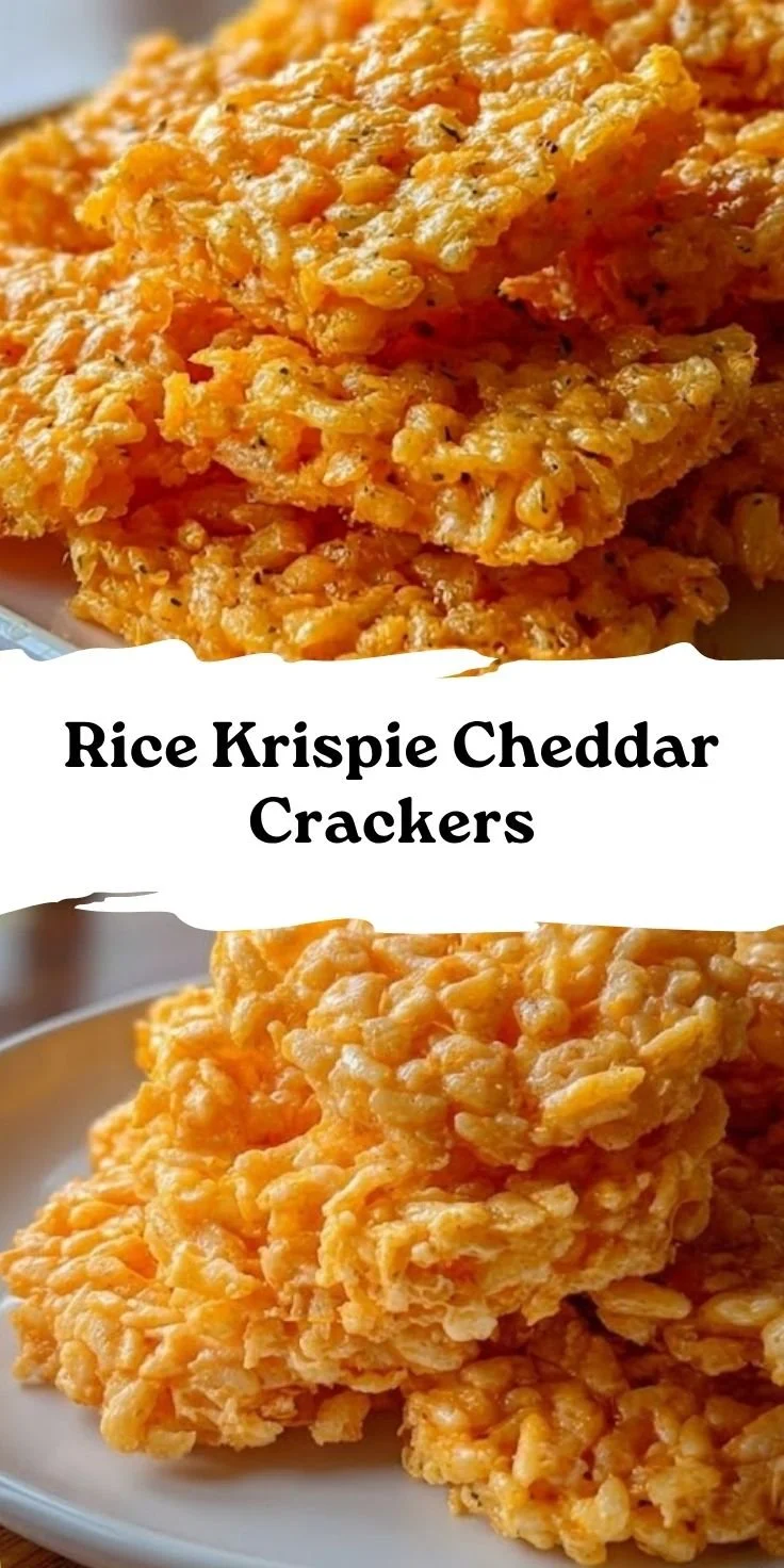 Rice Krispie Cheddar Crackers