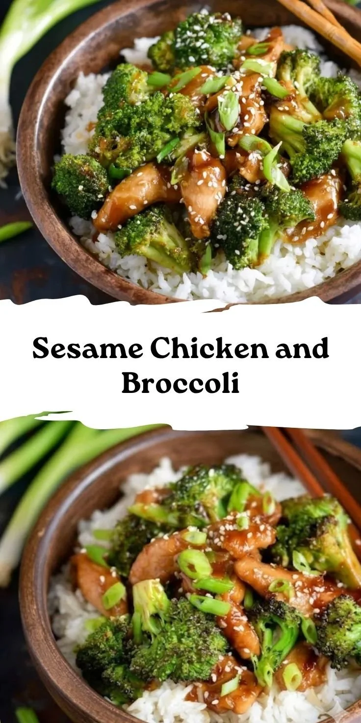 Sesame Chicken and Broccoli
