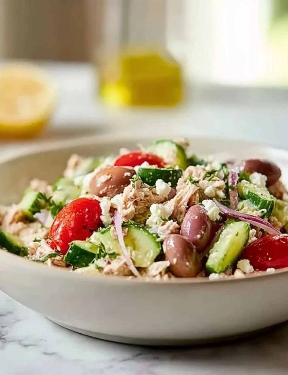 Simple Mediterranean Tuna Salad