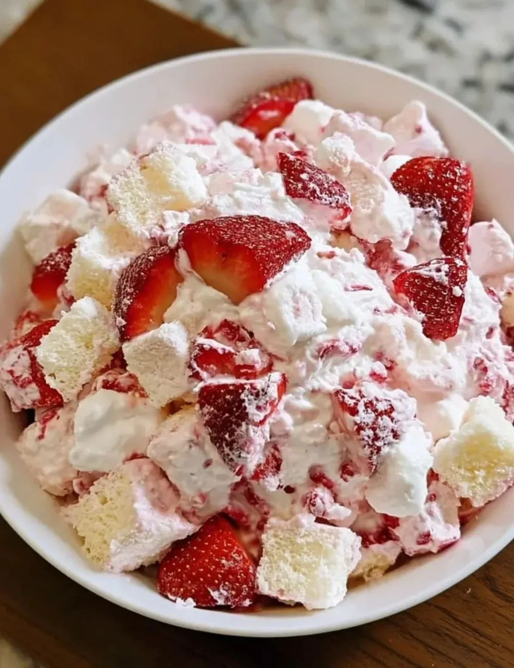 Strawberry Shortcake Fluff Salad