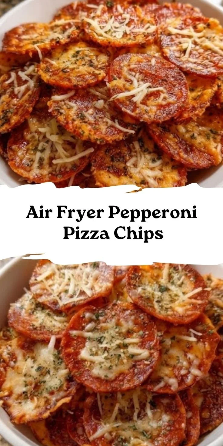 Air Fryer Pepperoni Pizza Chips