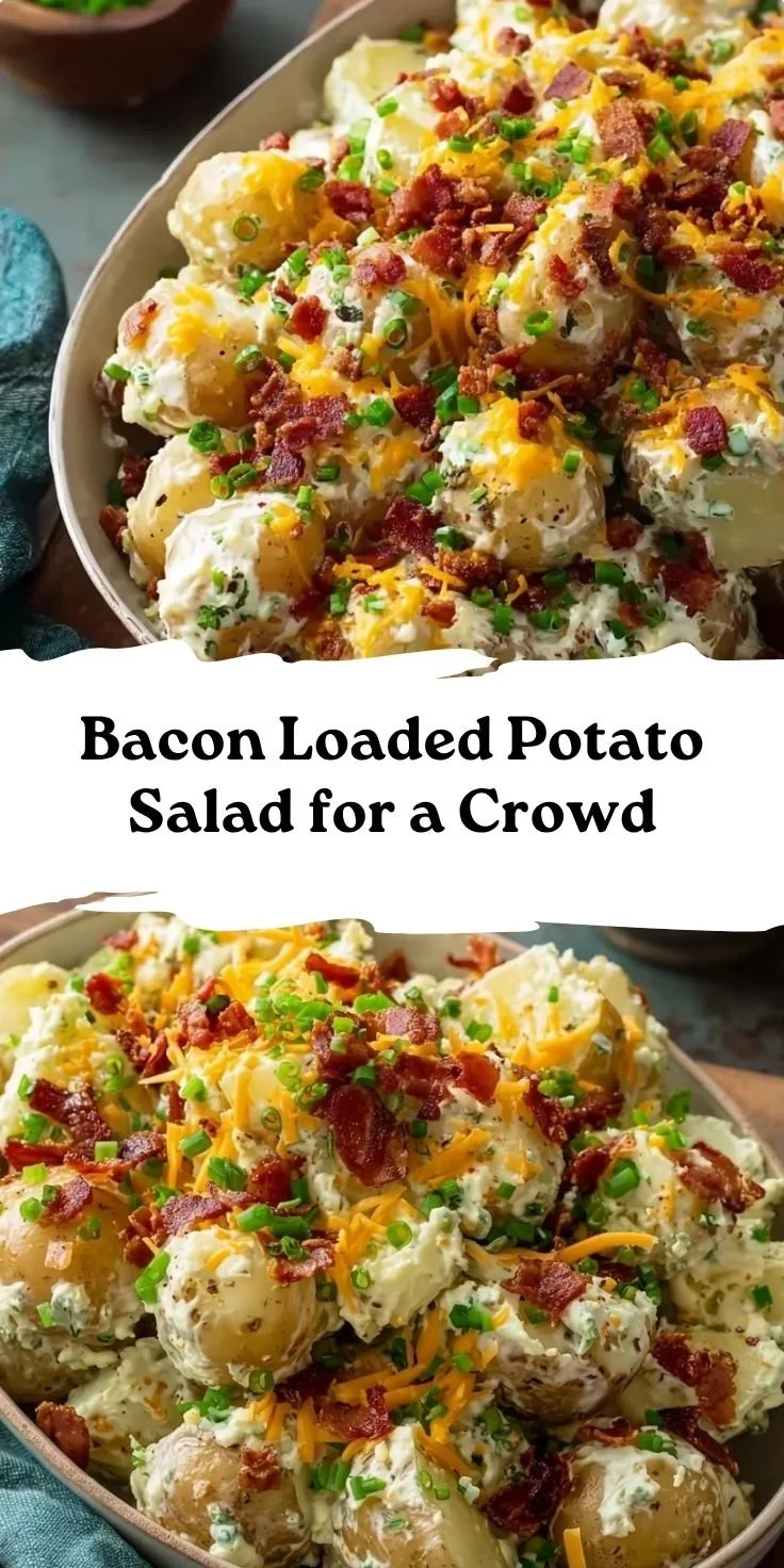 Bacon Loaded Potato Salad for a Crowd