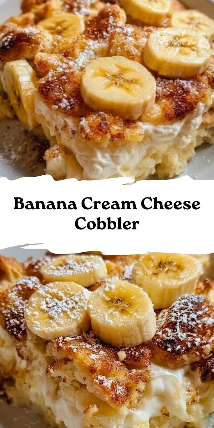 Banana Cream Cheese Cobbler