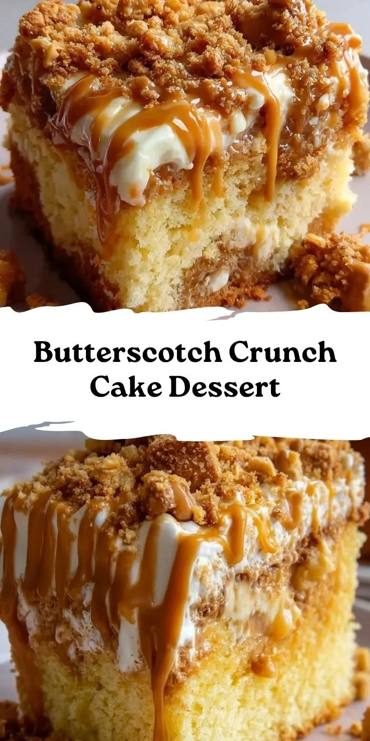 Butterscotch Crunch Cake Dessert