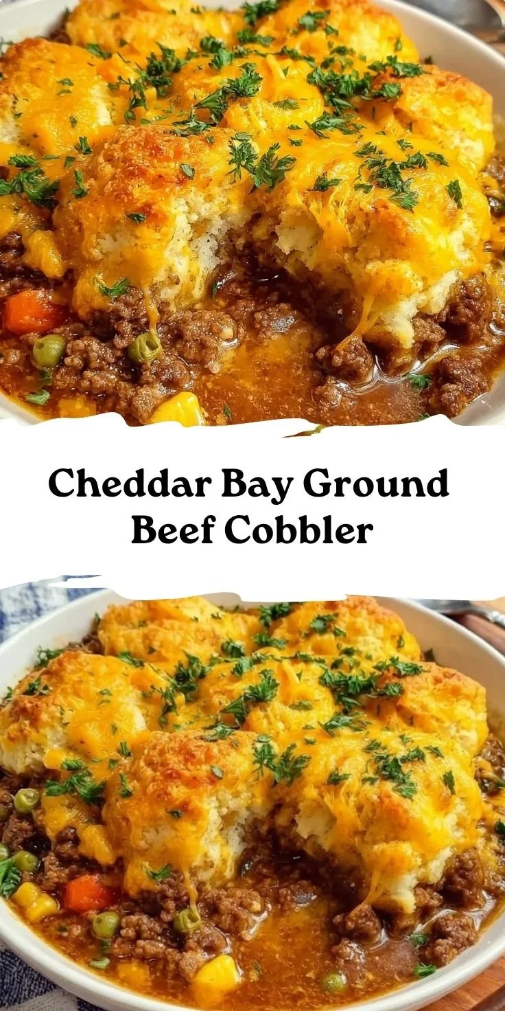 Cheddar Bay Ground Beef Cobbler