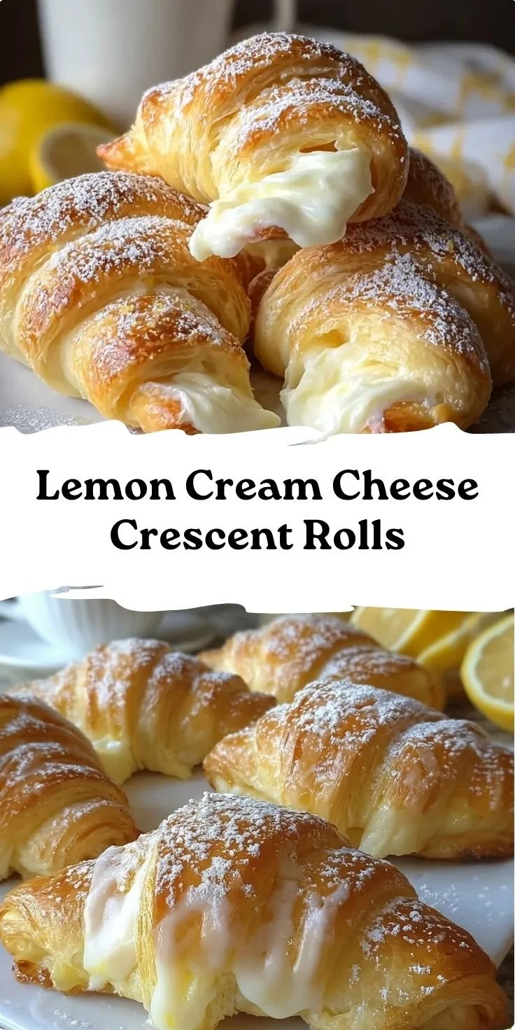 Lemon Cream Cheese Crescent Rolls