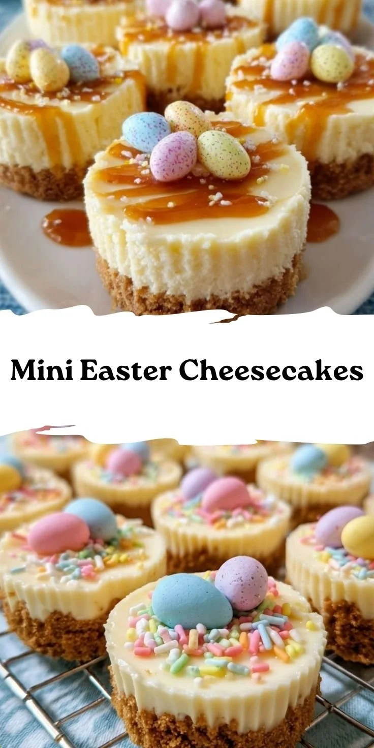 Mini Easter Cheesecakes