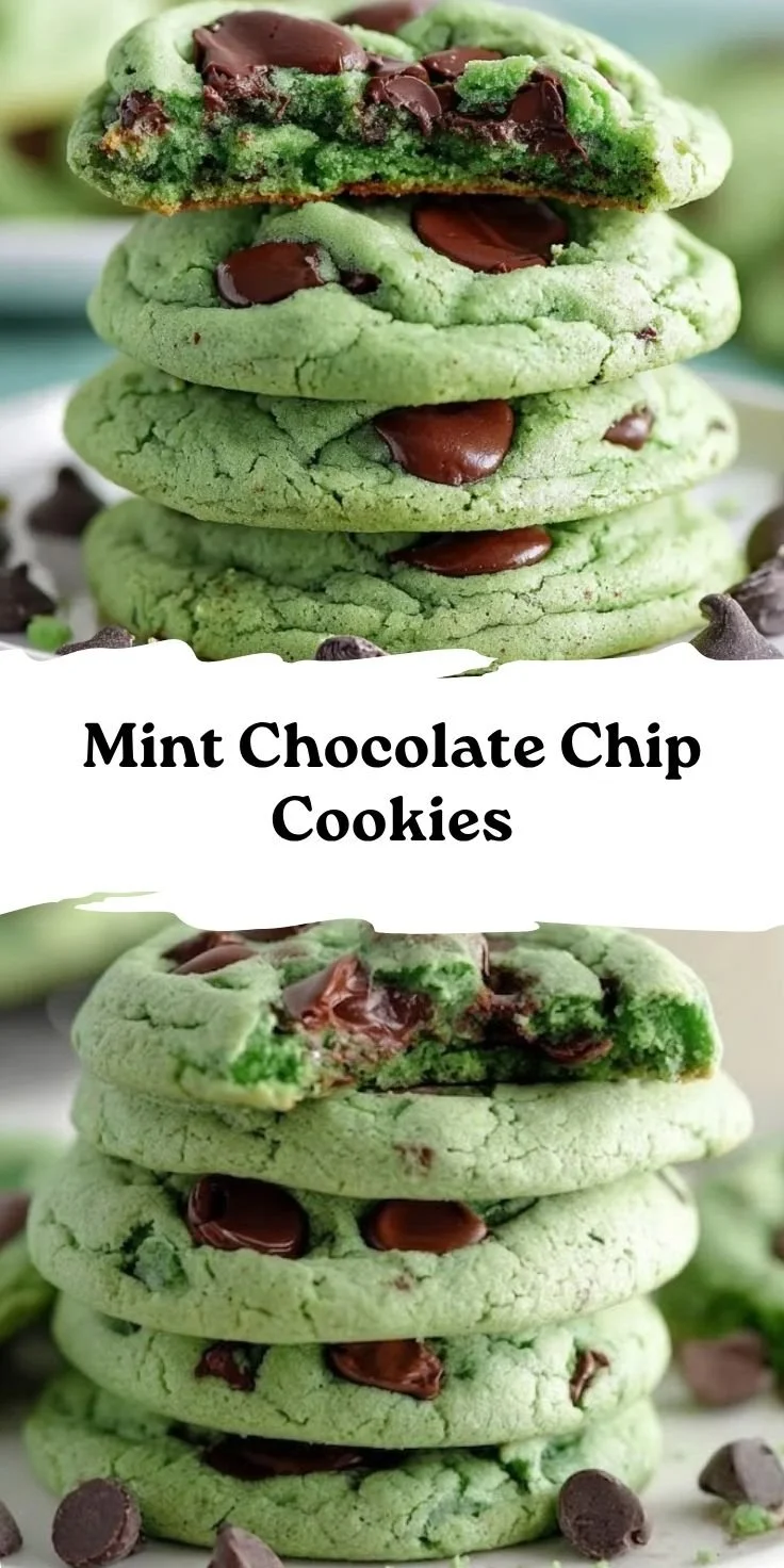 Mint Chocolate Chip Cookies