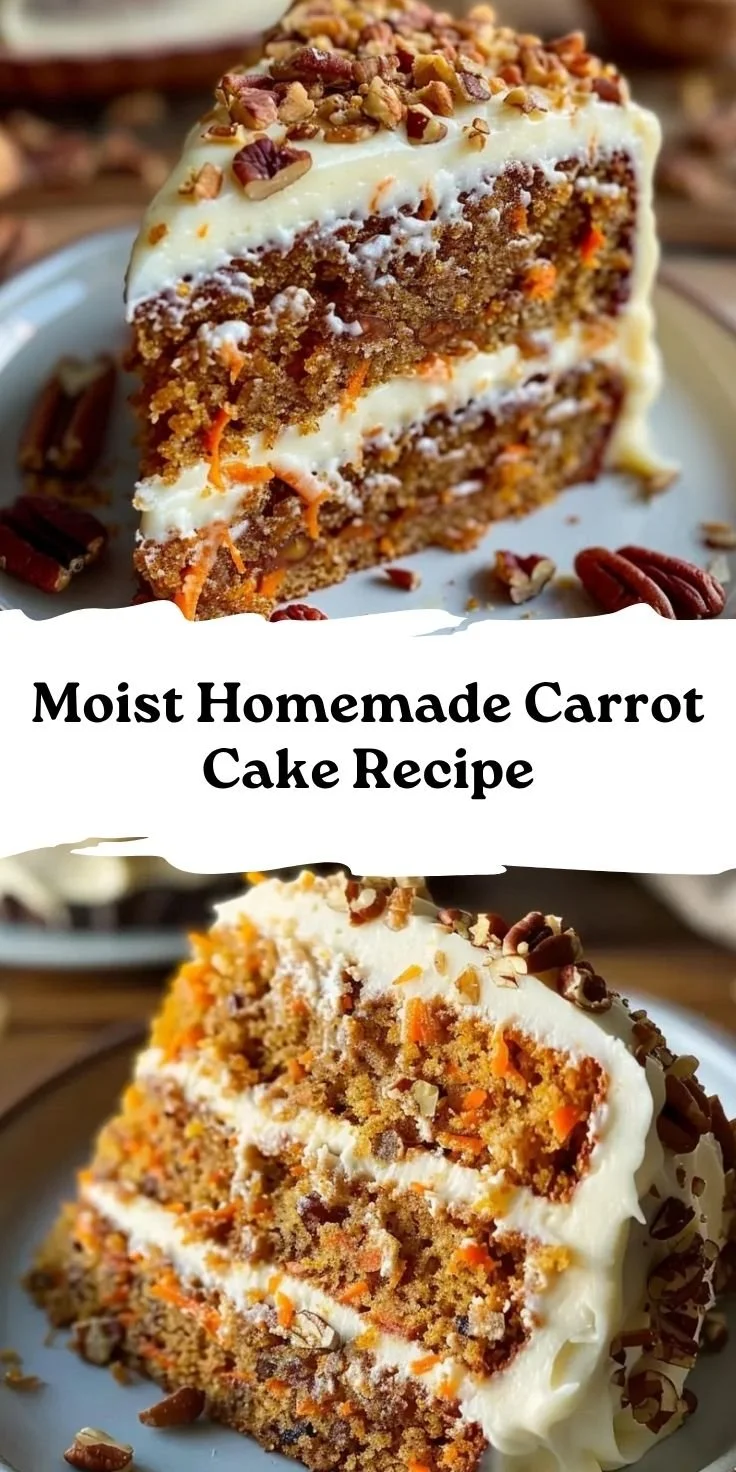 Moist Homemade Carrot Cake