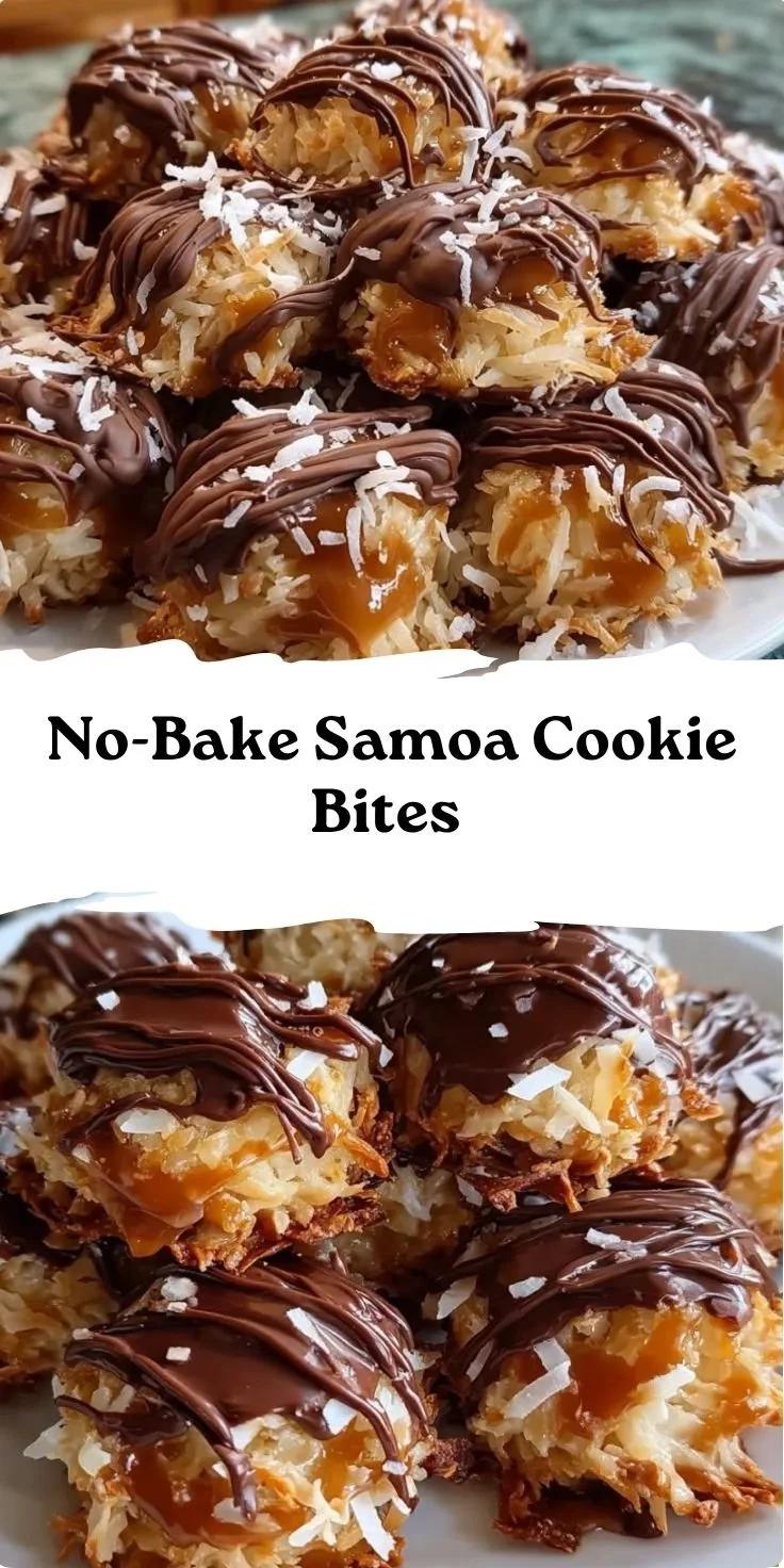 No-Bake Samoa Cookie Bites